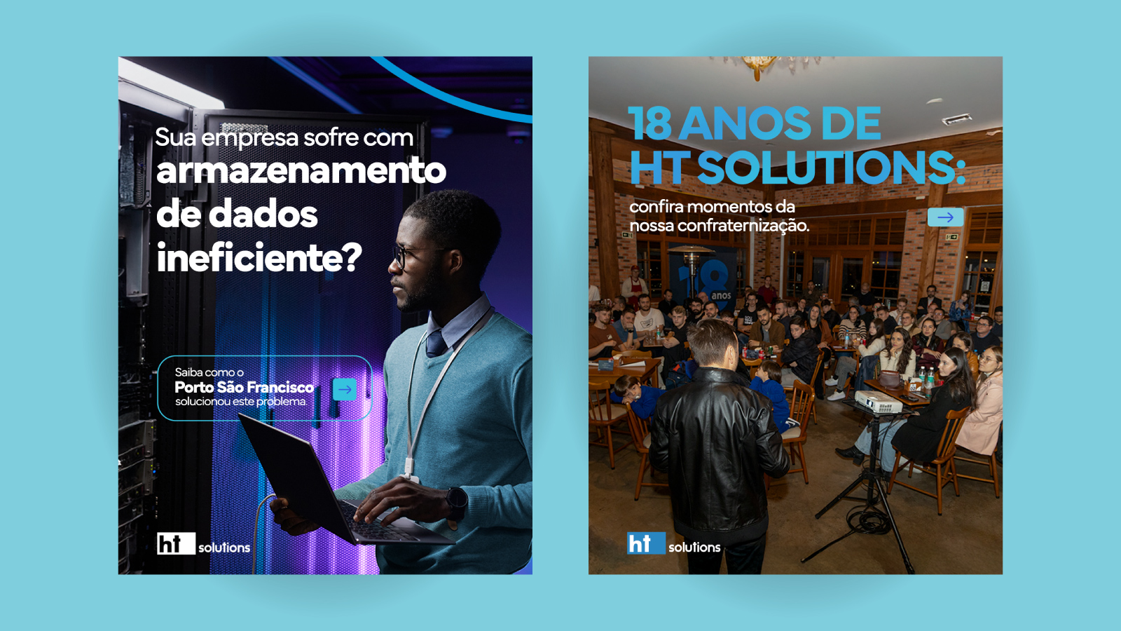 Dois exemplos de aplicações da marca