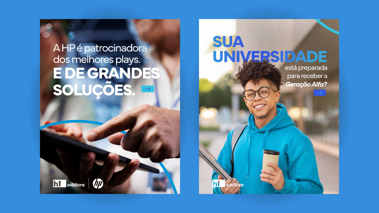 Dois exemplos de aplicações da marca